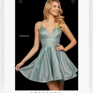 Sherri Hill Dresses Sherri Hill Cocktail Homecoming Dress 52955 Blush Champagne Aline Sparkles Poshmark